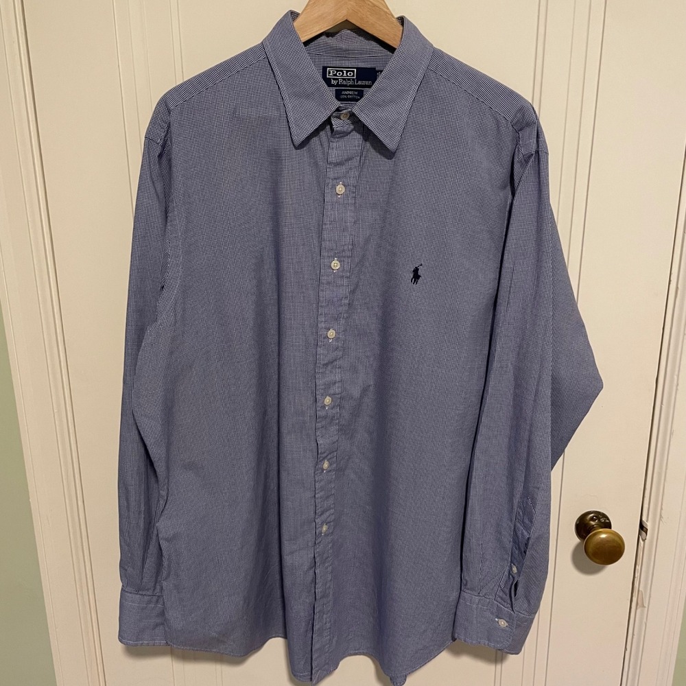Polo Ralph Lauren Andrew Button Up Gingham Long Sleeve Shirt